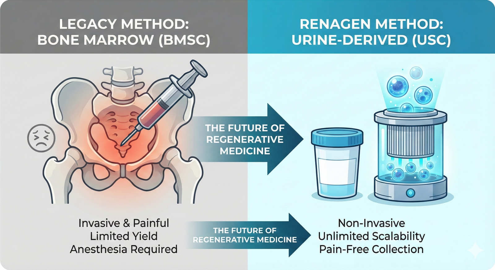 Bone Marrow vs Urine Stem Cells Comparison